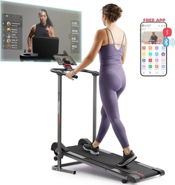 Sunny Health & Fitness Smart Manual Treadmill