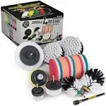 Drill Brush Power Scrubber by Useful Products - Carpet Cleaner - Car Cleaning Kit - Car Wash Kit - Glass Cleaner - Glass Cooktop