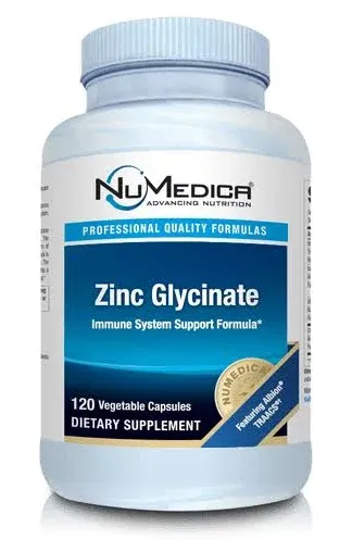 NuMedica - Zinc Glycinate 20mg - 120 Vegetable Capules