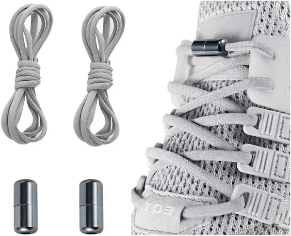 Elastic Shoe Laces for Adults and Kids (2 Pairs)