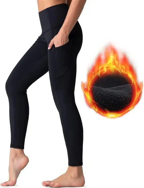 Dragon Fit High Waist Yoga Leggings with 3 Pockets,Tummy Control Workout Running 4 Way Stretch Yoga Pants