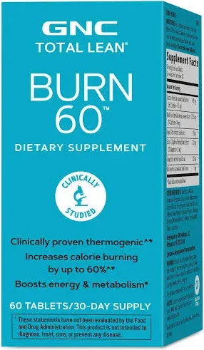 Gnc Total Lean Burn 60