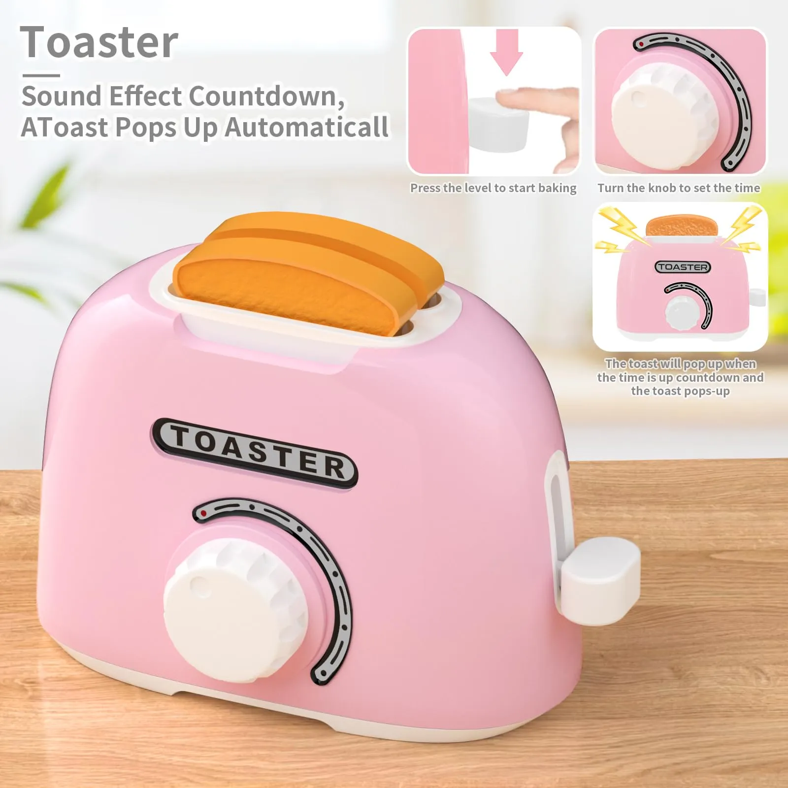 Kitchen Appliances Toys, Toy Kitchen Set for Kids Play Kitchen Accessories Set, 