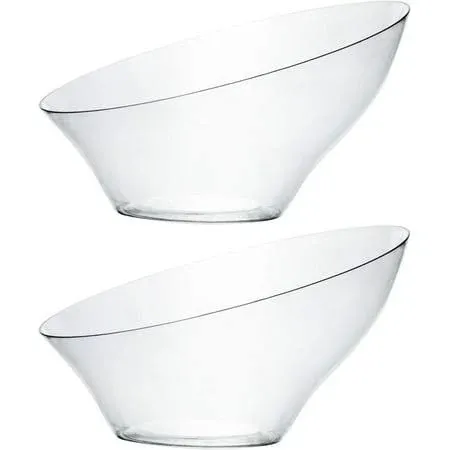 Plasticpro Disposable Angled Plastic Bowls