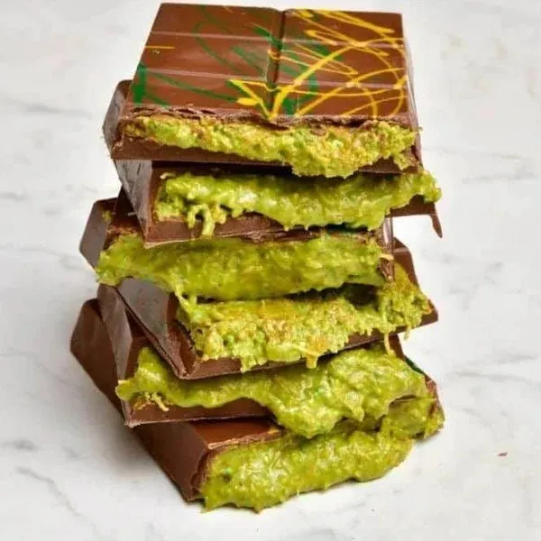 Chocolate Excellence: Premium Pistachio - Dessert Gift Bar - 7 oz - The Ultim...