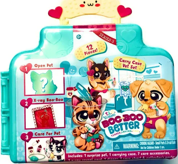 TLC Kritters Boo Boo Better Series 3 Green Case 12 Pieces Sealed BN8