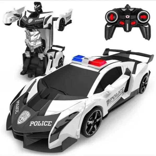 BLUEJAY Transform Rc Cars for Boys 4-7 8-12, 2.4Ghz 1:18 Scale Remote Control Car Transforming Robot, One-Button Deformation 360° Rotation and Drift Car Toy Gifts for Boys 3-5