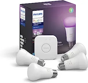 Philips Hue White and Color Ambiance A19 LED Starter Kit