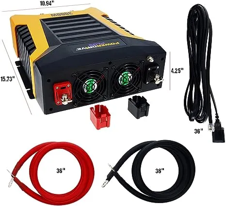 PowerDrive PWD3000P 3000 Watt Power Inverter - Power Inverter 12v 110v