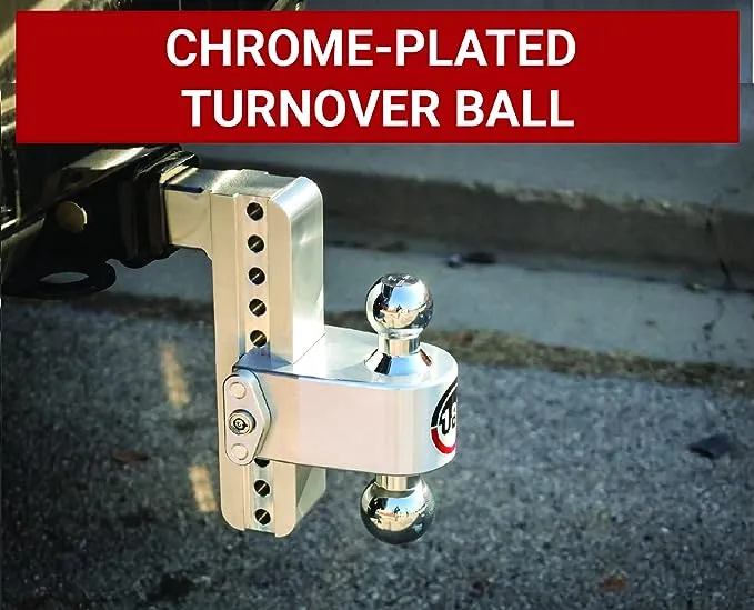 Weigh Safe Turnover Ball 6&#034; Drop Hitch with 2&#034; Shank