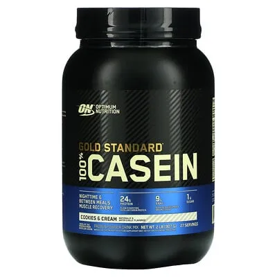 Optimum Nutrition Gold Standard 100% Micellar Casein Protein Powder, Slow Digesting, Helps Keep You Full, Overnight Muscle Recovery, Chocolate Supreme, 4 Pound (Packaging May Vary)