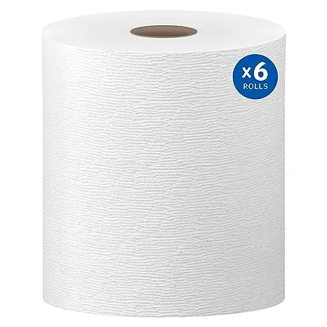 Kleenex Hard Roll Paper Towels, 50606, 8.0" x 600' | 6 Roll/Case