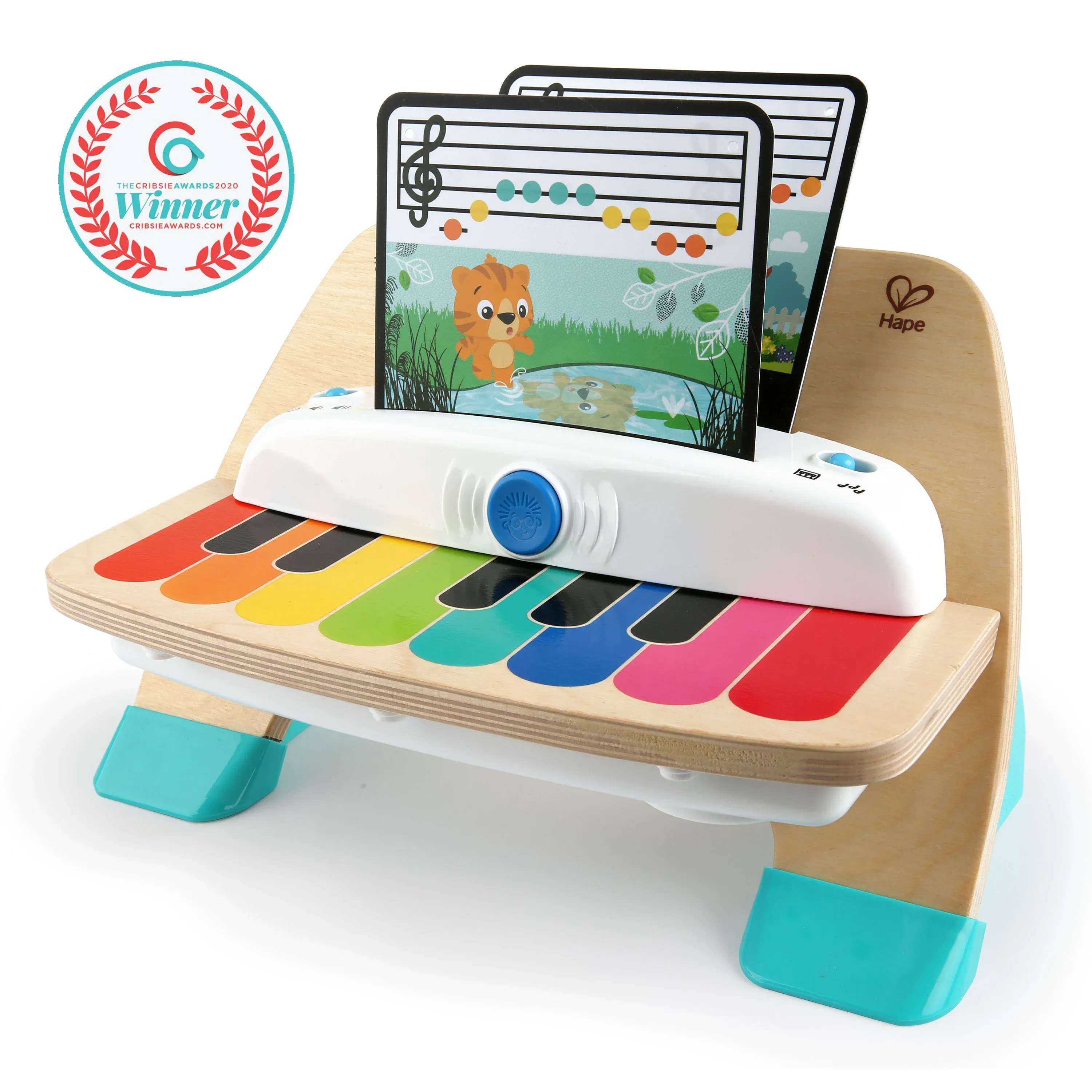 Baby Einstein and Hape Magic Touch Piano Wooden Musical Toddler Toy, Age 6 Months and Up