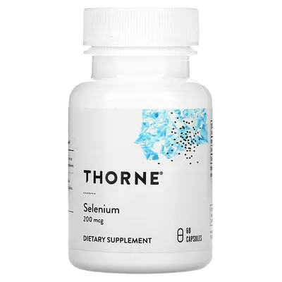 Thorne Research - Selenomethionine - 200 mcg Selenium Supplement for Antioxidant Support - 60 Capsules