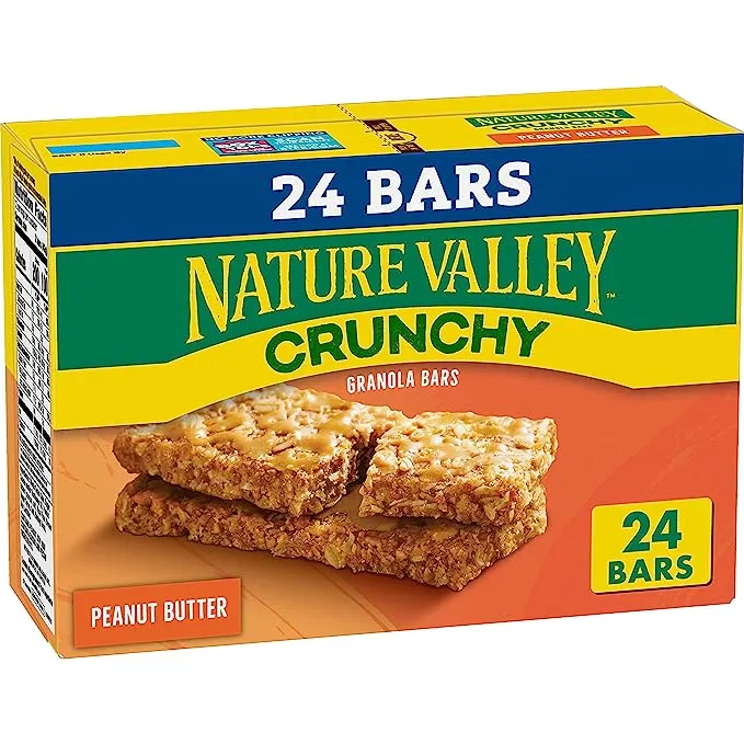 Nature Valley Crunchy Granola Bars, Peanut Butter, 1.49 oz, 18 ct, 36 bars