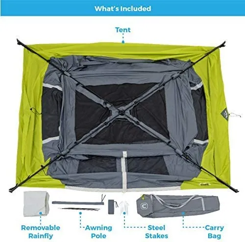 CORE 6 Person Instant Cabin Tent with Awning Green/Gray