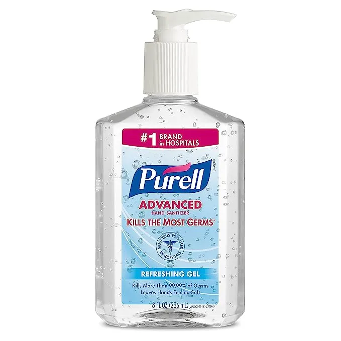 Purell Advanced Hand Sanitizer Refreshing Gel, Clean Scent, 2-Liter Pump Bottle (Pack of 1). 9625-04