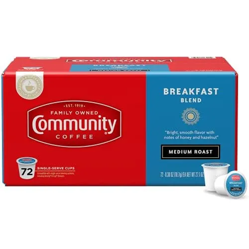 Community Coffee Breakfast Blend K-Cup, 24/Box