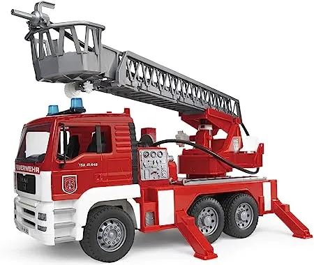 Bruder Toys MAN Fire Engine With Ladder, Water Pump, Lights &amp; Sounds