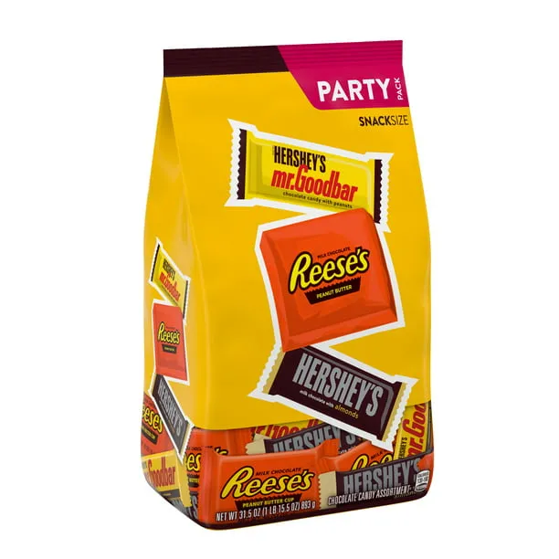 Hershey's Candy, Snack Size, Party Pack - 31.5 oz