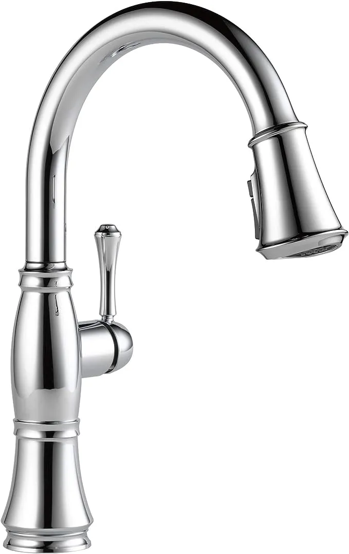 Delta Cassidy : Single Handle Pulldown Kitchen Faucet Lumicoat Chrome