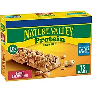 Nature Valley Protein Granola Bars, Salted Caramel Nut, Snack Bars, 15 ct