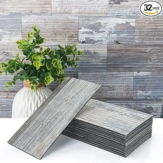 Art3d 32-Piece Peel and Stick Wall Tile for Kitchen Backsplash, Bathroom, Fireplace, 3in. × 6in. Stick on Subway Tile Stone Beige