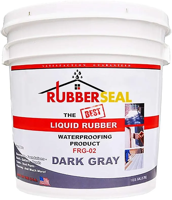 Rubberseal Liquid Rubber Waterproofing - 1 Gallon Dark Gray