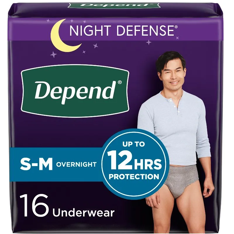 Depend Night Defense Incontinence Underwear for Men