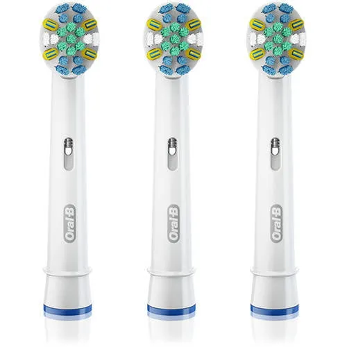 Oral-B FlossAction Electric Toothbrush Replacement Head, White, 2 Ct for Plaque Removal