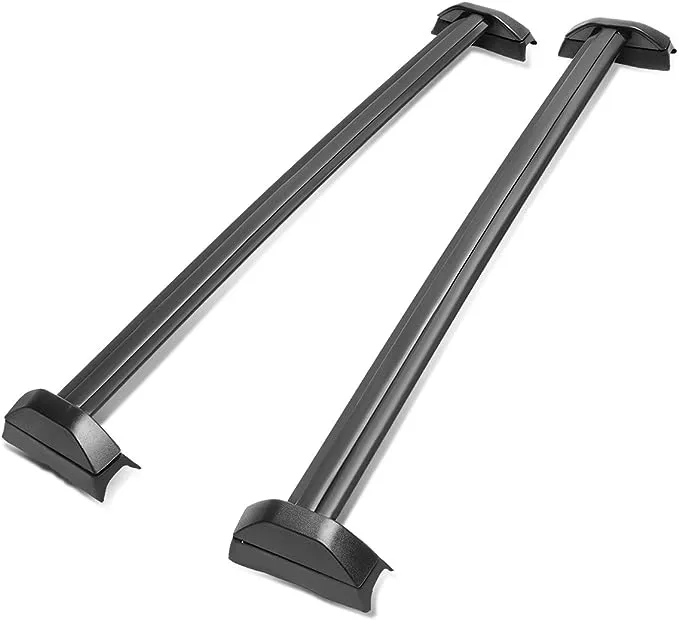 DNA MOTORING PT-ZTL-8033 Pair Aluminum Car Roof Rack Cross Bars Compatible with 02-06 CR-V,Black