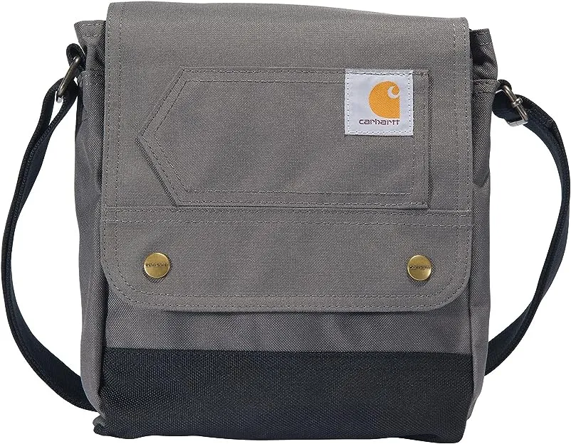 Carhartt, Durable, Adjustable Crossbody Bag With Flap Over Snap Closure