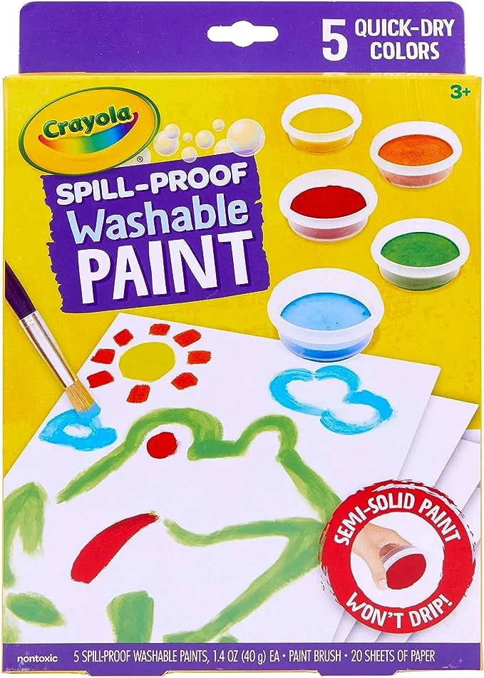 Crayola Spill Proof Washable Paint Set