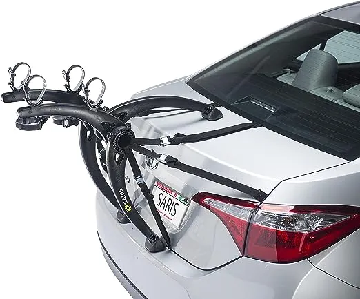 Saris Bones Trunk Bike Rack Mount, 30 in, Bike Rack for Car and SUV, 2 Bikes