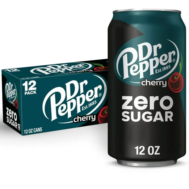 DR PEPPER ZERO SUGAR - Flavored Drink, 12 Oz, (12 pack)