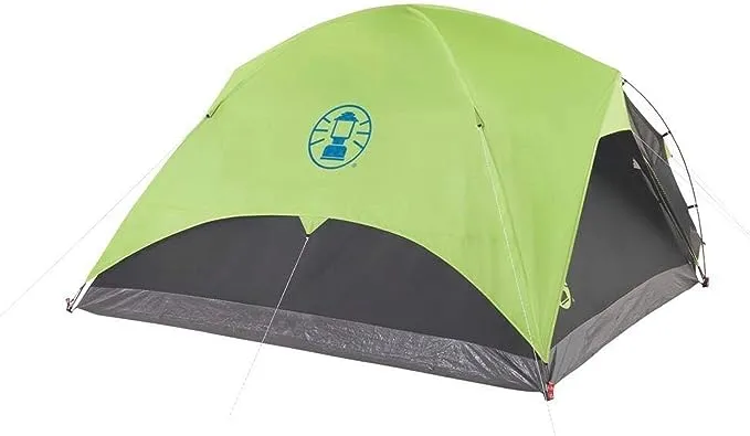 Coleman® 4-Person Carlsbad™ Dark Room™ Dome Camping Tent with Screen Room, 2 Rooms, Green