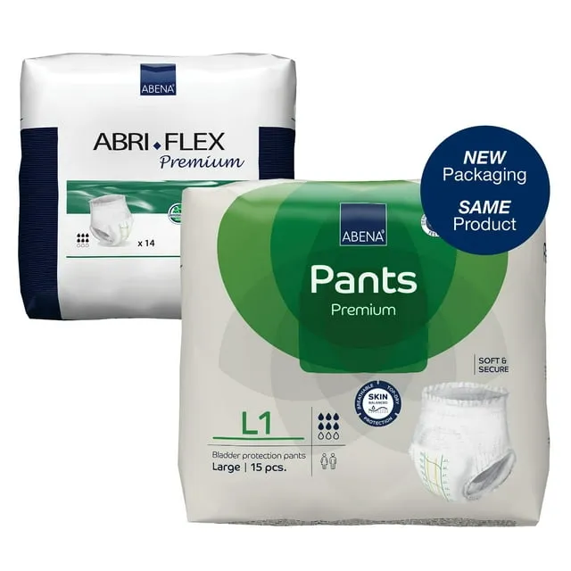 Abri-Flex Premium Extra-Large Protective Underwear,41089,XL1, 1600ml,14/Pack