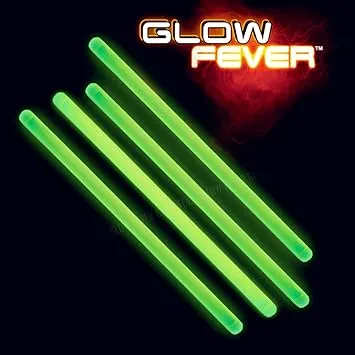 Glow Fever Glow Sticks Bulk Party Pack - 10" Large Glow Sticks - Neon Accessories Light Sticks Glow in The Dark Party Supplies for Concert, Wedding, & Birthday by Party Dragon - Green, 50 ct