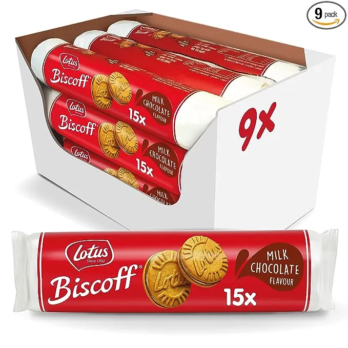 Biscoff Milk Chocolate Sandwich Cookie 5.29 oz - 9ct Case