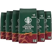 Starbucks Signature Collection Cinnamon Dolce Flavoured Ground Coffee K-Cup Pods, 10 Count Box, 101 Gram