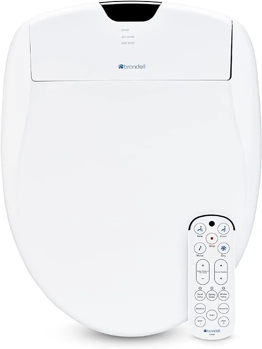 Brondell Swash 1400 Luxury Bidet Toilet Seat (White - Round)