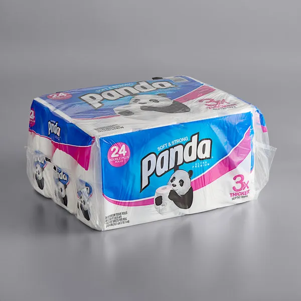 Panda Ultra Premium Toilet Paper White, 24 Rolls