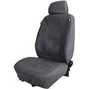 DICKIES 40319 Gray, 2-Piece Seat Cover with Matching Headrest Covers