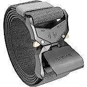 JUKMO Tactical Belt, Military Hiking Rigger 1.5" Nylon Web Work Belt with Heavy Duty Quick Release Buckle