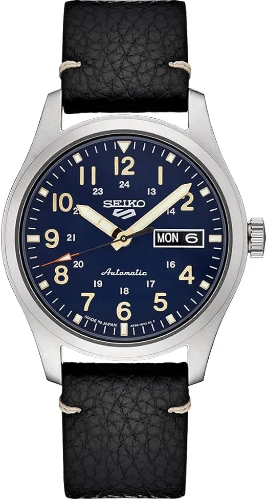 SEIKO SRPG39 5 Sports Men's Watch Black 39.4mm Stainless Steel