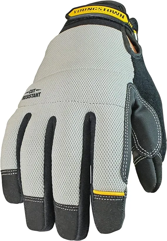 Youngstown Glove Company mens Kevlar Gloves, Gray, Large US