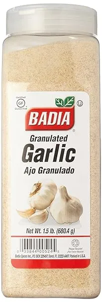 2 PACK Badia Garlic Granulated/Gro<wbr/>und/Powder/Ajo<wbr/>/Granulado/Pol<wbr/>vo/Molido 1.5 lbx2