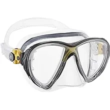 Cressi Scuba Diving Masks with Inclined Tear Drop Lenses for More Downward Visibility , Air and Eyes Evolution: Made in Italy