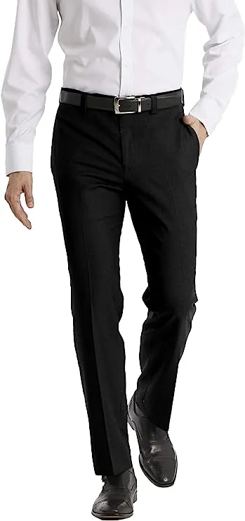 Calvin Klein Men Modern Fit Dress Pant, Black, 30W x 30L