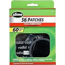 Slime 2033 Rubber Patch Kit, Patches with Glue, Storeage Box Included (56 Patches, scuffer, Glue)